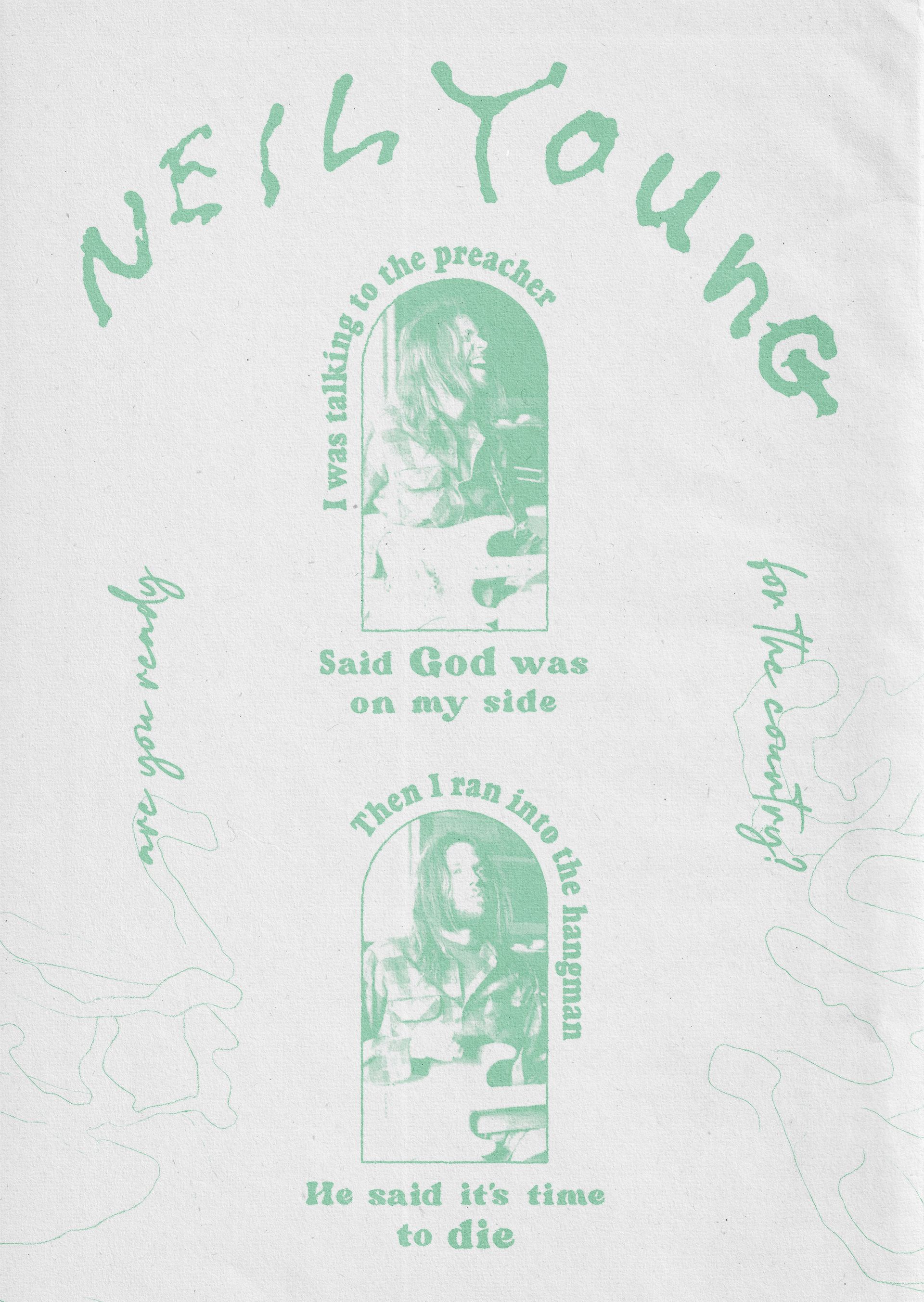 Neil Young tribute poster