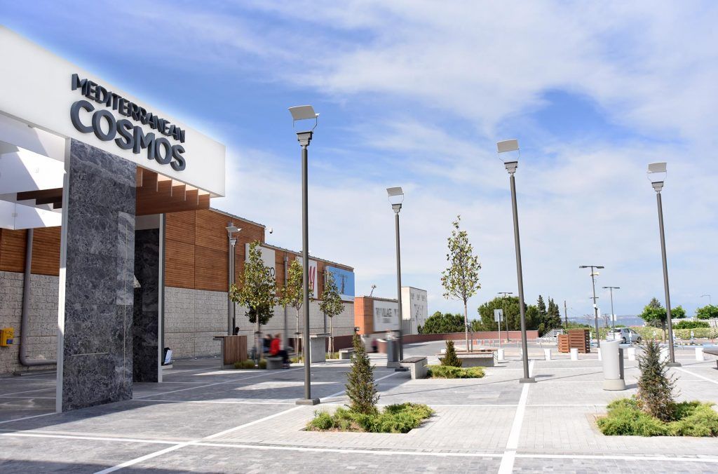 A building with a sign that says mediterranean cosmos