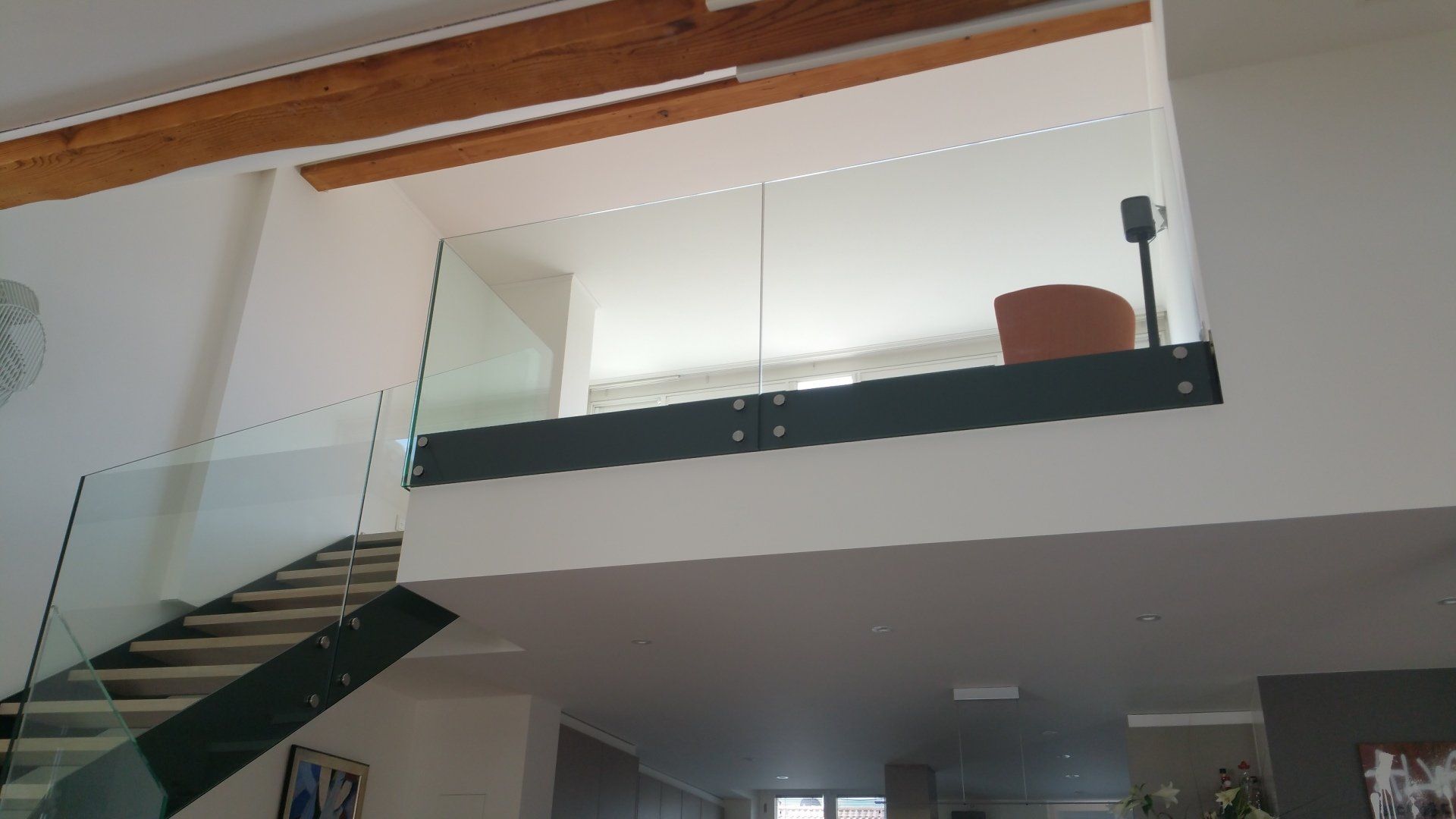 Garde corps en verre escalier Genève