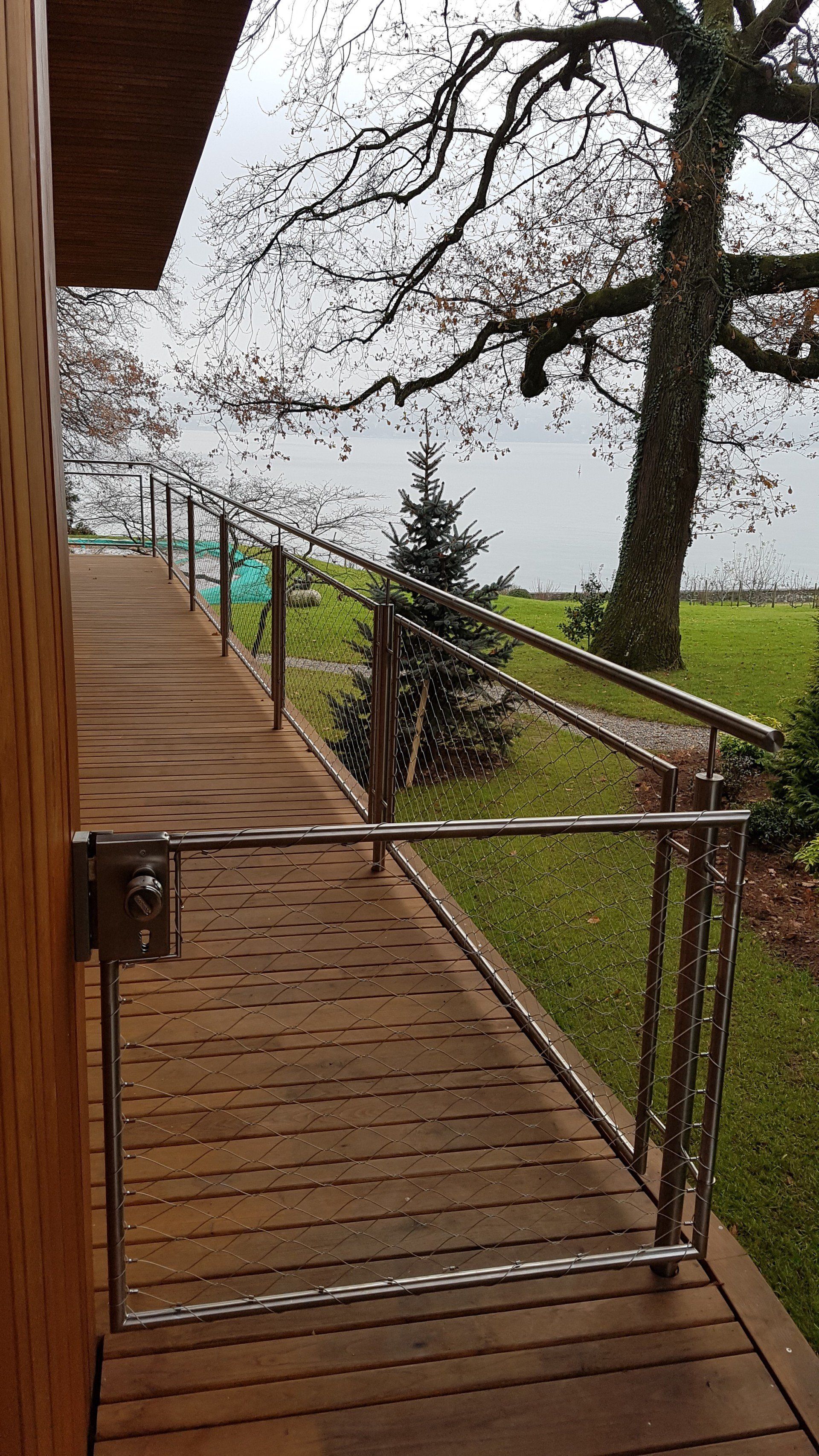 Portail parc barrière