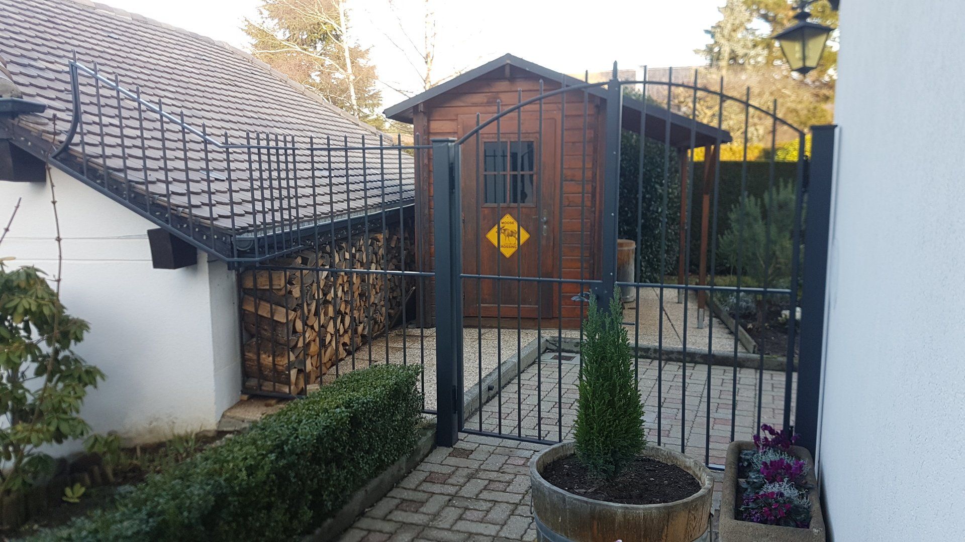 Portail entrée de villa