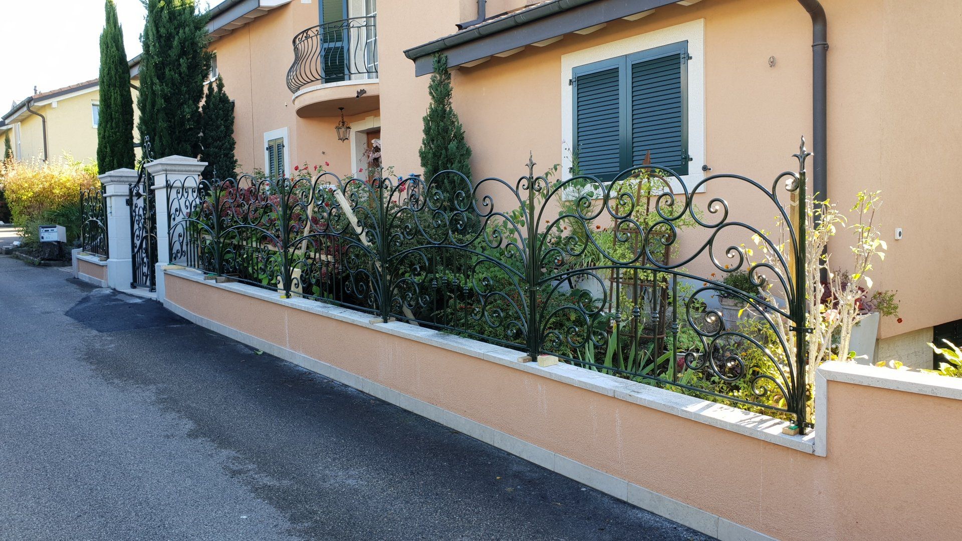 pose de rambardes jardin Genèe