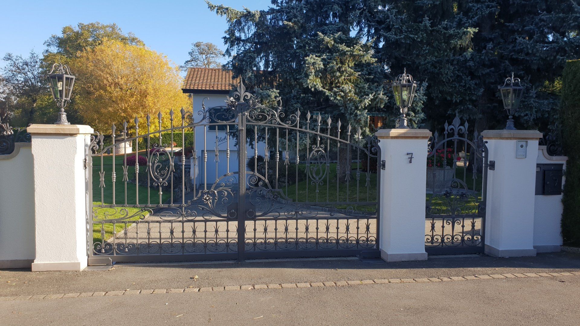 POse de portail villa