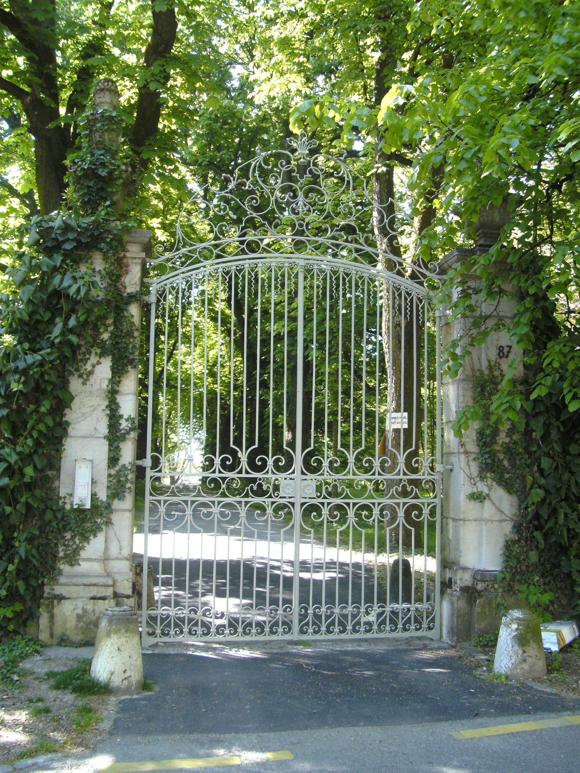 grand portail parc Genève