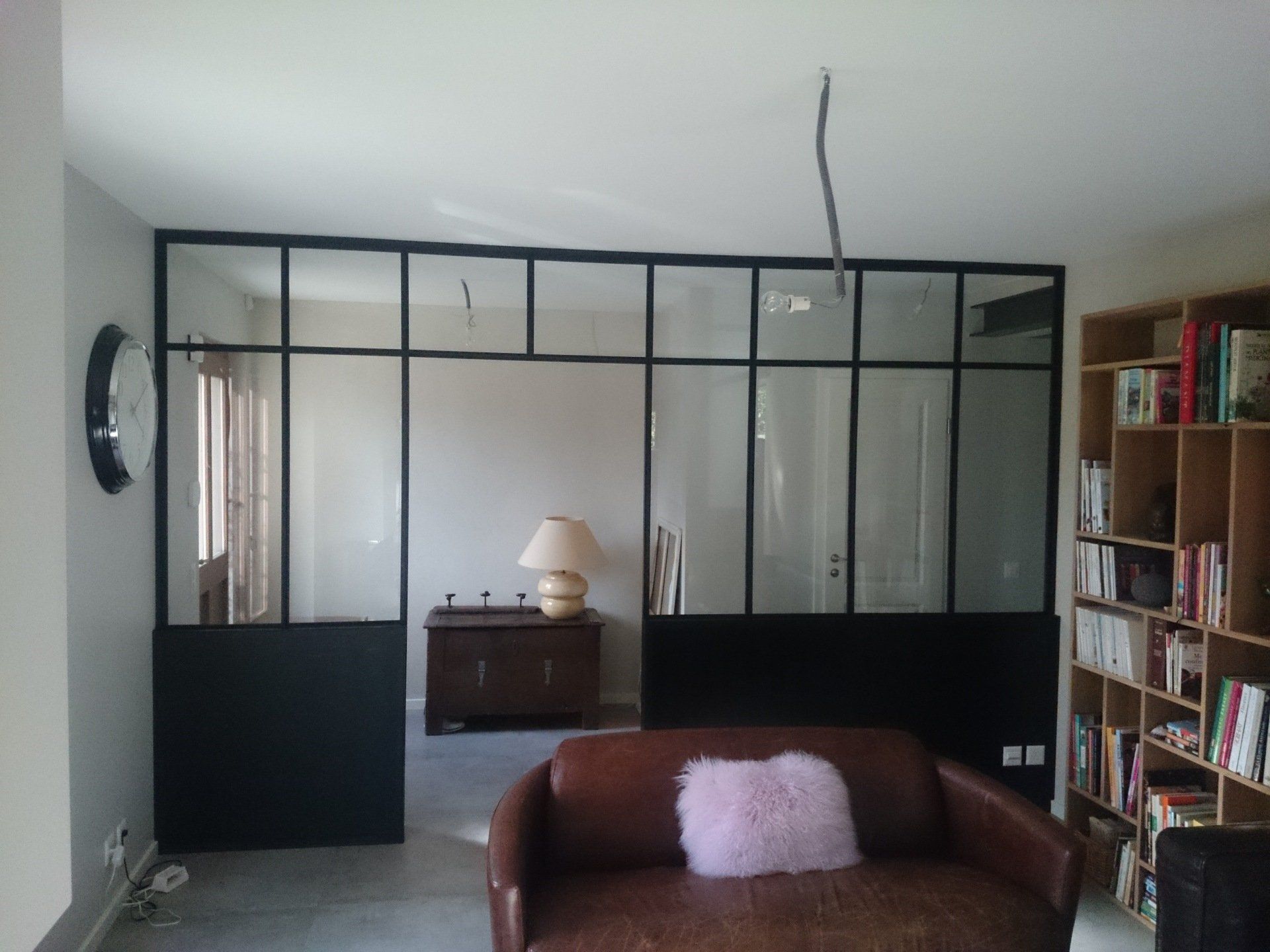 Verrière cuisine et salon genève