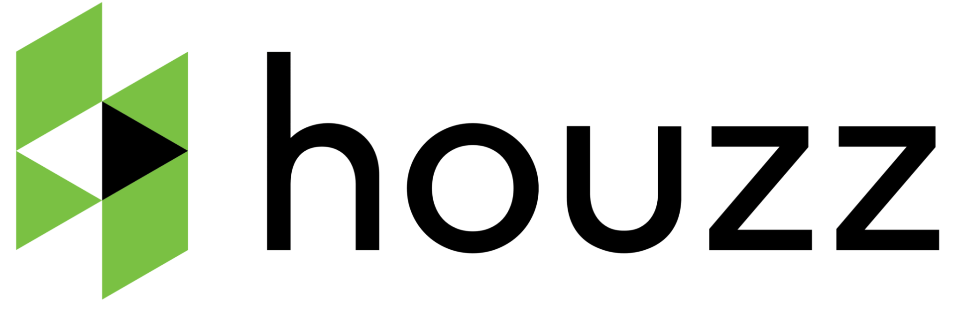 Reviews Us On houzz A houzz logo with a green arrow on a white background.