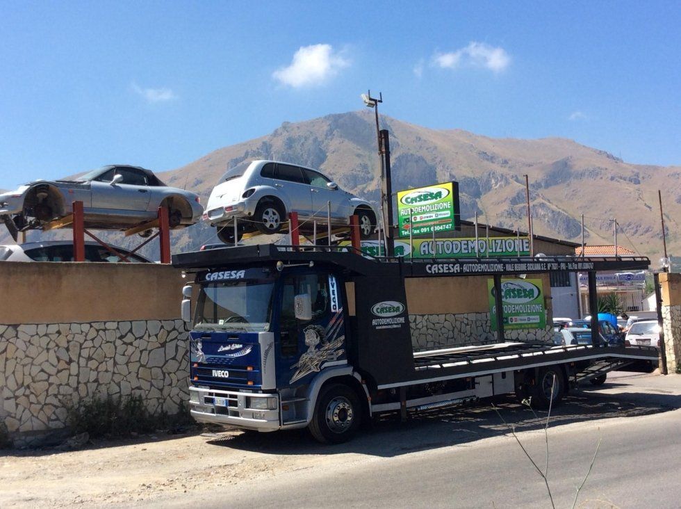 trasporto di auto da rottamare