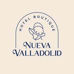 Un logotipo para un hotel boutique llamado Nueva Valladolid.