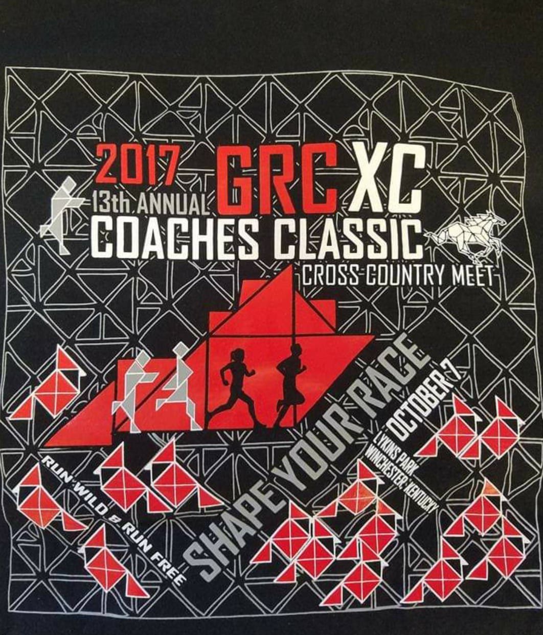 A black shirt that says grc xc coaches classic on it