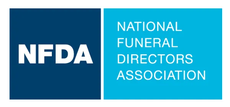 The logo for the national funeral directors association