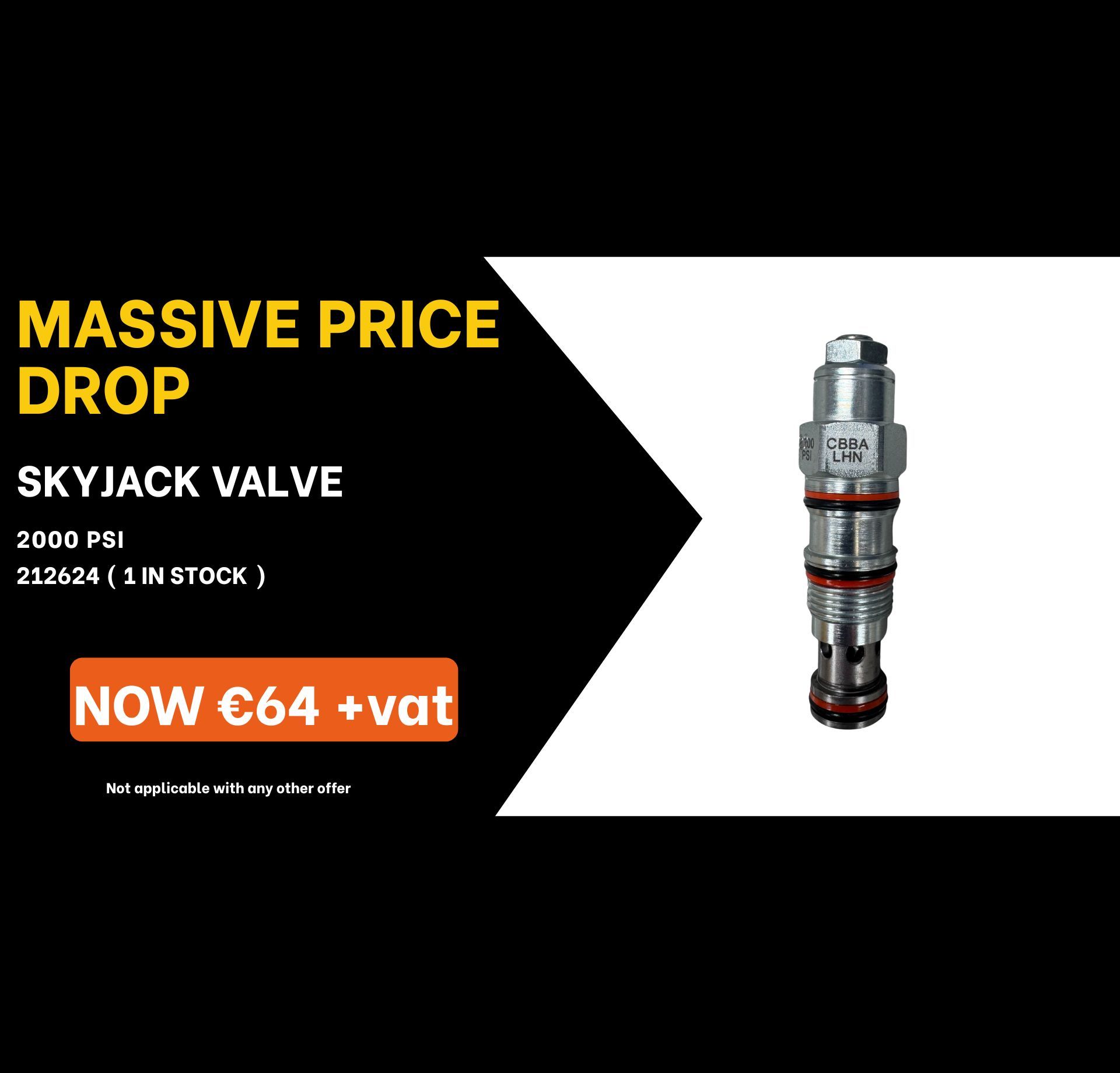 Special Offer, Solenoid, JLG, Boom Lift, IPS Ireland, Acces Platform Parts, MEWP Parts, Cherrypicker Parts, Genie Parts, Crane Pads, Outrigger Pads, Spreader plates, Joystick, Genie, Controller, circuit board, decals, ECU Board, solenoid, battery Charger, seal kit, electric motor, battery, scissor lift rail, level sensor, foot switch, safety harness, harness kit, construction safety, tvh parts, tvh ireland, vertimac, vertimac parts, tvh uk