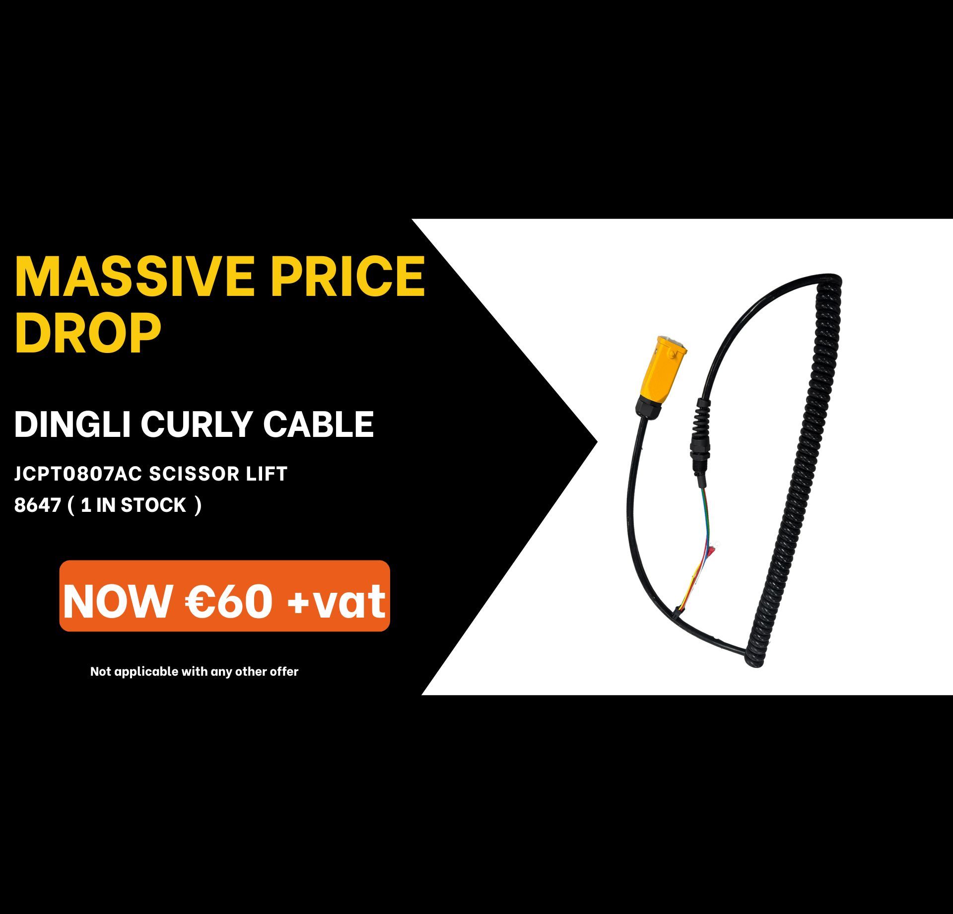 Special Offer, Solenoid, JLG, Boom Lift, IPS Ireland, Acces Platform Parts, MEWP Parts, Cherrypicker Parts, Genie Parts, Crane Pads, Outrigger Pads, Spreader plates, Joystick, Genie, Controller, circuit board, decals, ECU Board, solenoid, battery Charger, seal kit, electric motor, battery, scissor lift rail, level sensor, foot switch, safety harness, harness kit, construction safety, tvh parts, tvh ireland, vertimac, vertimac parts, tvh uk