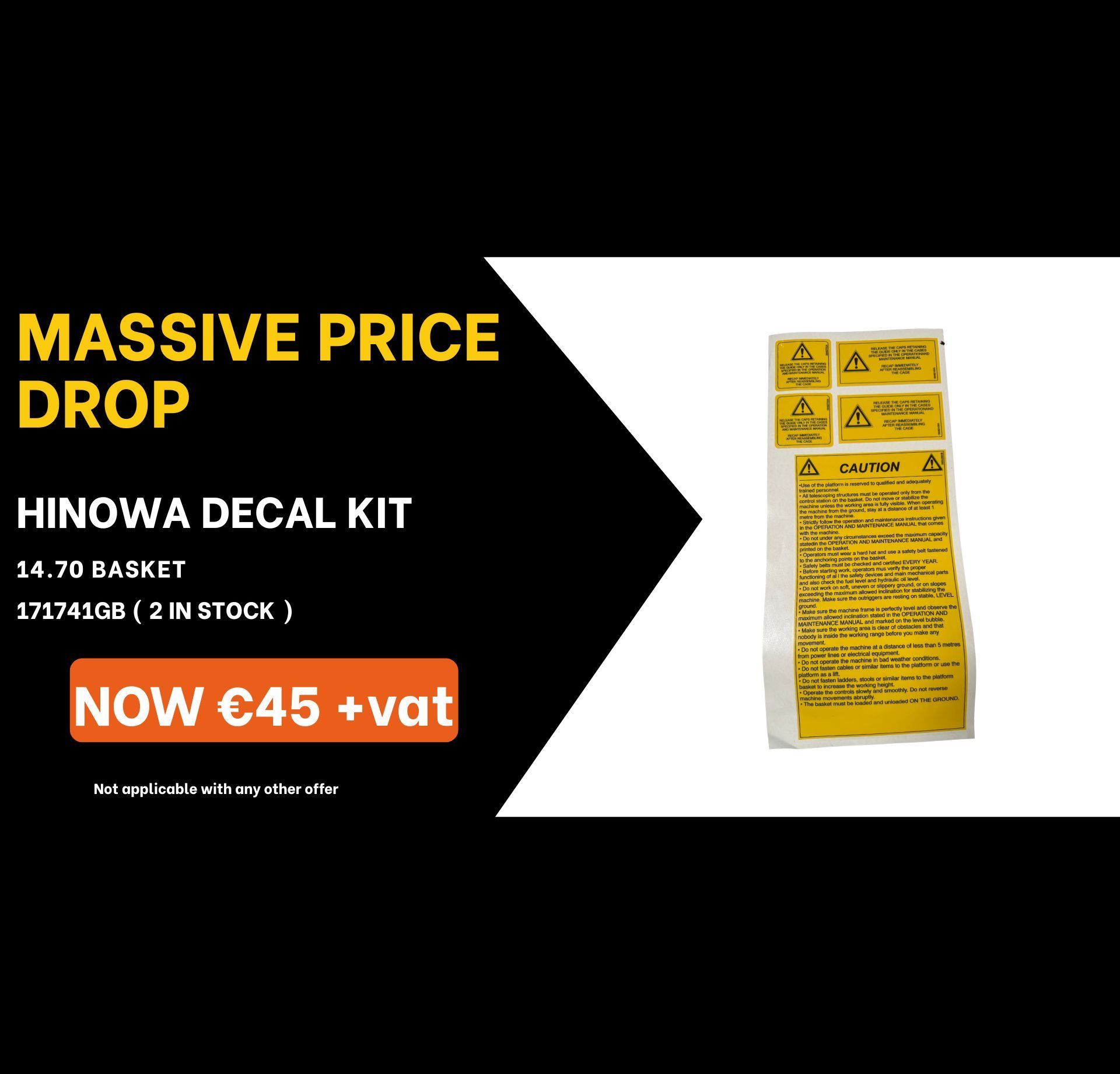 Special Offer, Solenoid, JLG, Boom Lift, IPS Ireland, Acces Platform Parts, MEWP Parts, Cherrypicker Parts, Genie Parts, Crane Pads, Outrigger Pads, Spreader plates, Joystick, Genie, Controller, circuit board, decals, ECU Board, solenoid, battery Charger, seal kit, electric motor, battery, scissor lift rail, level sensor, foot switch, safety harness, harness kit, construction safety, tvh parts, tvh ireland, vertimac, vertimac parts, tvh uk