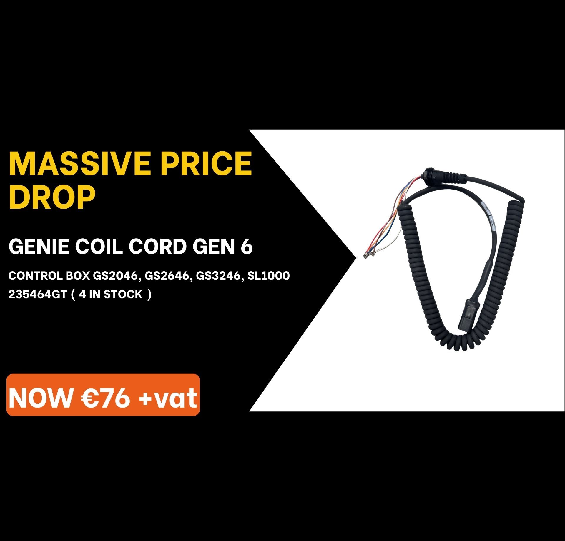 Special Offer, Solenoid, JLG, Boom Lift, IPS Ireland, Acces Platform Parts, MEWP Parts, Cherrypicker Parts, Genie Parts, Crane Pads, Outrigger Pads, Spreader plates, Joystick, Genie, Controller, circuit board, decals, ECU Board, solenoid, battery Charger, seal kit, electric motor, battery, scissor lift rail, level sensor, foot switch, safety harness, harness kit, construction safety