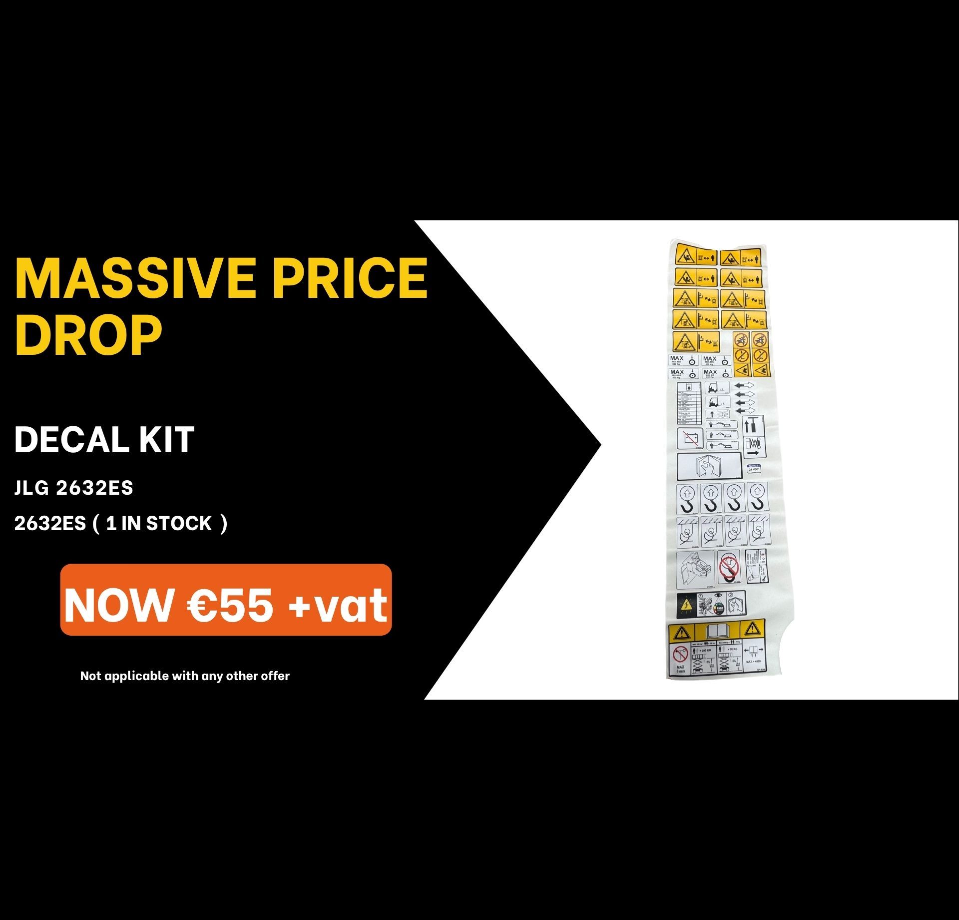 Special Offer, Solenoid, JLG, Boom Lift, IPS Ireland, Acces Platform Parts, MEWP Parts, Cherrypicker Parts, Genie Parts, Crane Pads, Outrigger Pads, Spreader plates, Joystick, Genie, Controller, circuit board, decals, ECU Board, solenoid, battery Charger, seal kit, electric motor, battery, scissor lift rail, level sensor, foot switch, safety harness, harness kit, construction safety, tvh parts, tvh ireland, vertimac, vertimac parts, tvh uk