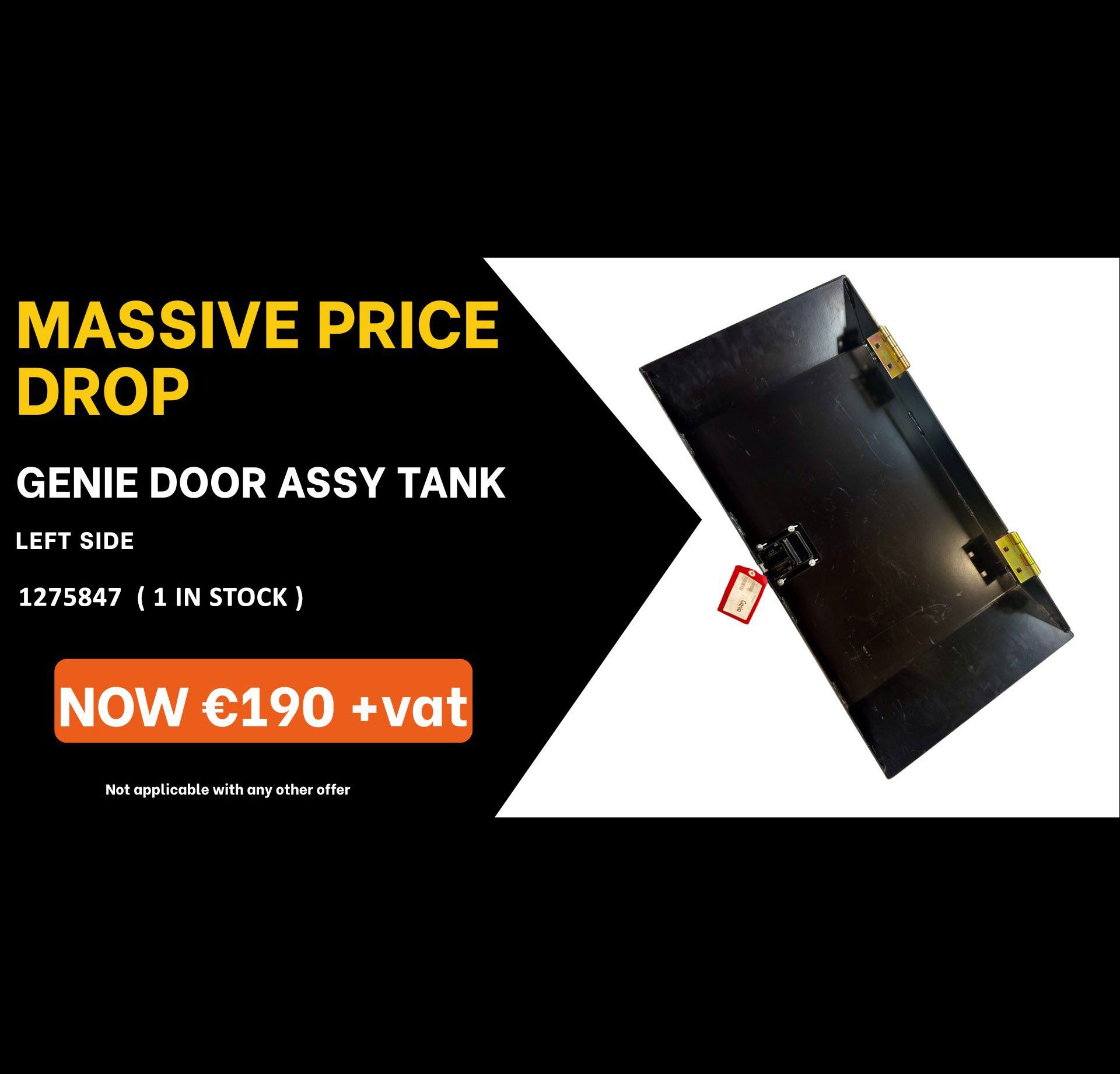 Special Offer, Solenoid, JLG, Boom Lift, IPS Ireland, Acces Platform Parts, MEWP Parts, Cherrypicker Parts, Genie Parts, Crane Pads, Outrigger Pads, Spreader plates, Joystick, Genie, Controller, circuit board, decals, ECU Board, solenoid, battery Charger, seal kit, electric motor, battery, scissor lift rail, level sensor, foot switch, safety harness, harness kit, construction safety, tvh parts, tvh ireland, vertimac, vertimac parts, tvh uk