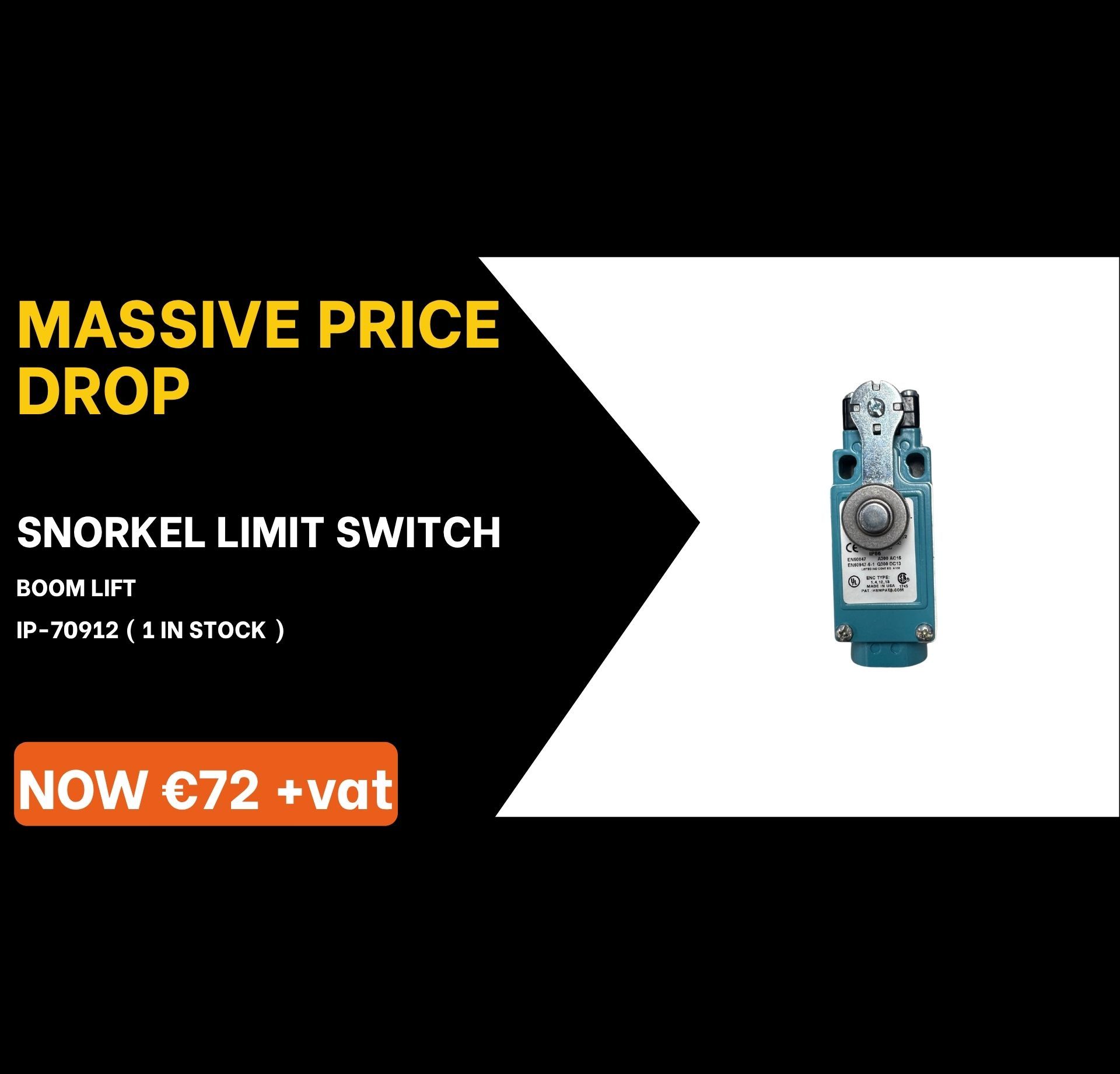 Special Offer, Solenoid, JLG, Boom Lift, IPS Ireland, Acces Platform Parts, MEWP Parts, Cherrypicker Parts, Genie Parts, Crane Pads, Outrigger Pads, Spreader plates, Joystick, Genie, Controller, circuit board, decals, ECU Board, solenoid, battery Charger, seal kit, electric motor, battery, scissor lift rail, level sensor, foot switch, safety harness, harness kit, construction safety, tvh parts, tvh ireland, vertimac, vertimac parts, tvh uk