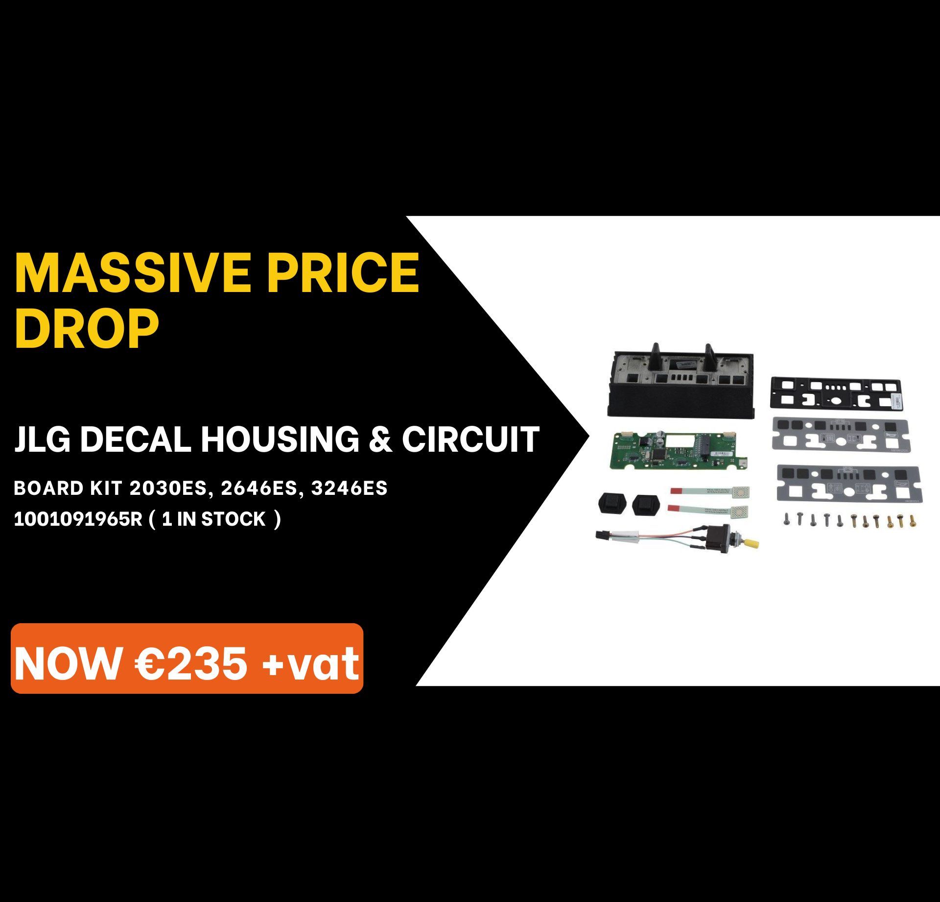 Special Offer, Solenoid, JLG, Boom Lift, IPS Ireland, Acces Platform Parts, MEWP Parts, Cherrypicker Parts, Genie Parts, Crane Pads, Outrigger Pads, Spreader plates, Joystick, Genie, Controller, circuit board, decals, ECU Board, solenoid, battery Charger, seal kit, electric motor, battery, scissor lift rail, level sensor, foot switch, safety harness, harness kit, construction safety, tvh parts, tvh ireland, vertimac, vertimac parts, tvh uk