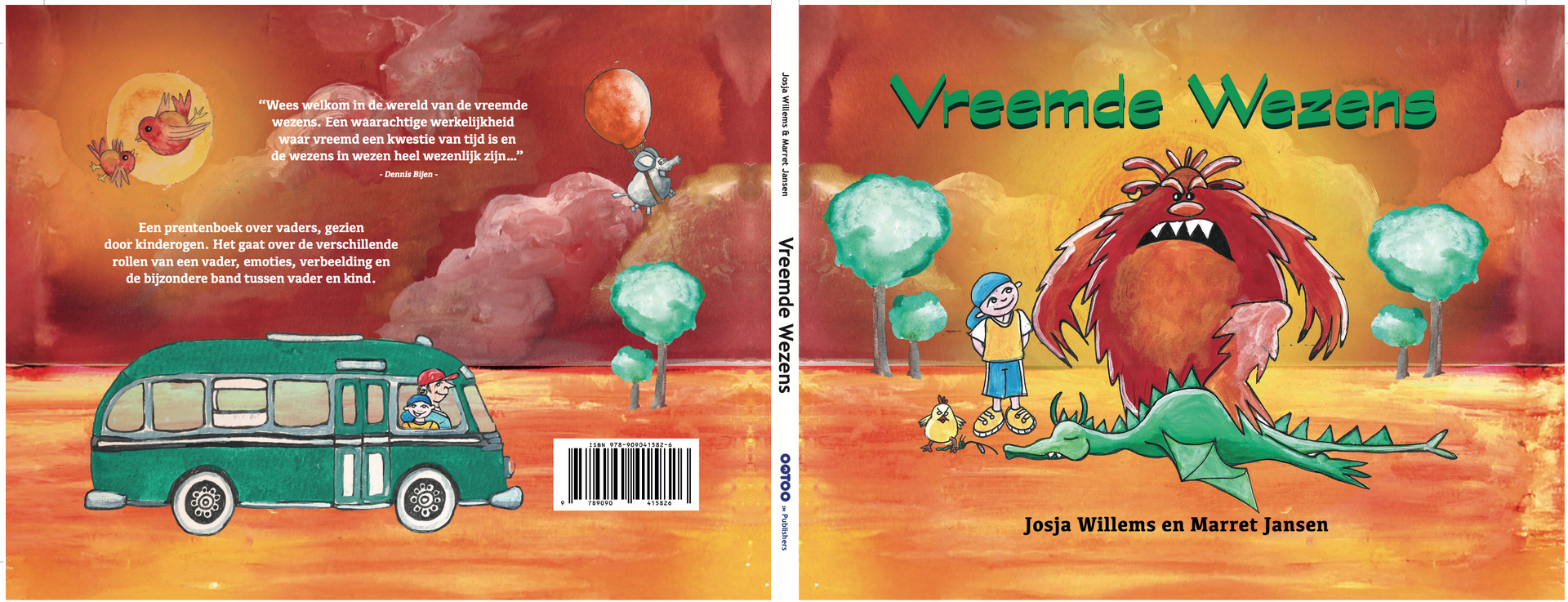 prachtige HARDCOVER omslag Vreemde Wezens