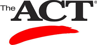 the act logo with a red brush stroke on a white background .
