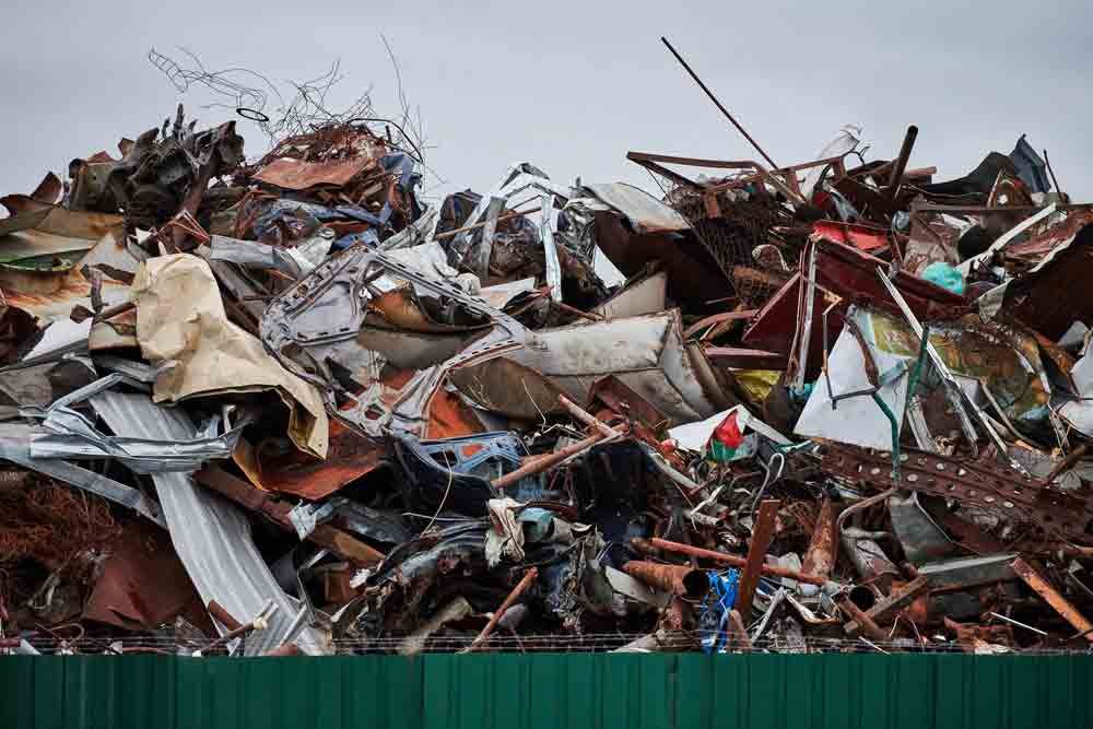 Metal Scrap Waste Dump For Recycling