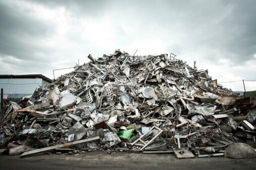 Pile of Aluminium scrap - Scrap Iron & Metals in Barre, PA