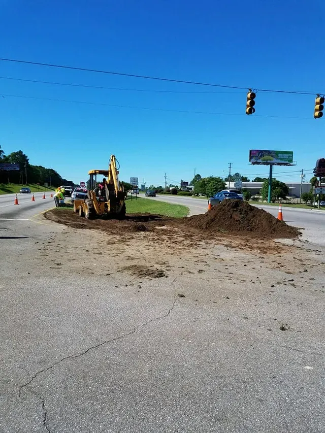 Covering spilled chemicals with soil — Ashford, AL — Environmental & Hazmat Services Inc.