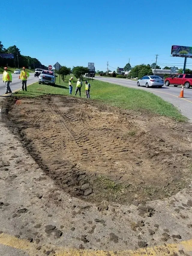 Road after spilled chemical cleanup — Ashford, AL — Environmental & Hazmat Services Inc.