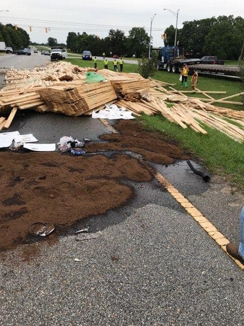 Pile of soil and wood on the road — Ashford, AL — Environmental & Hazmat Services Inc.