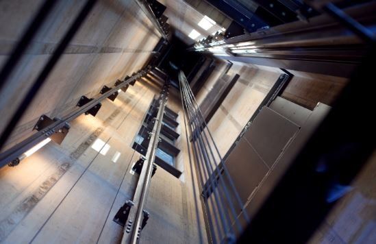 Interior of lift