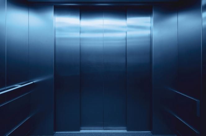 Interior of a lift