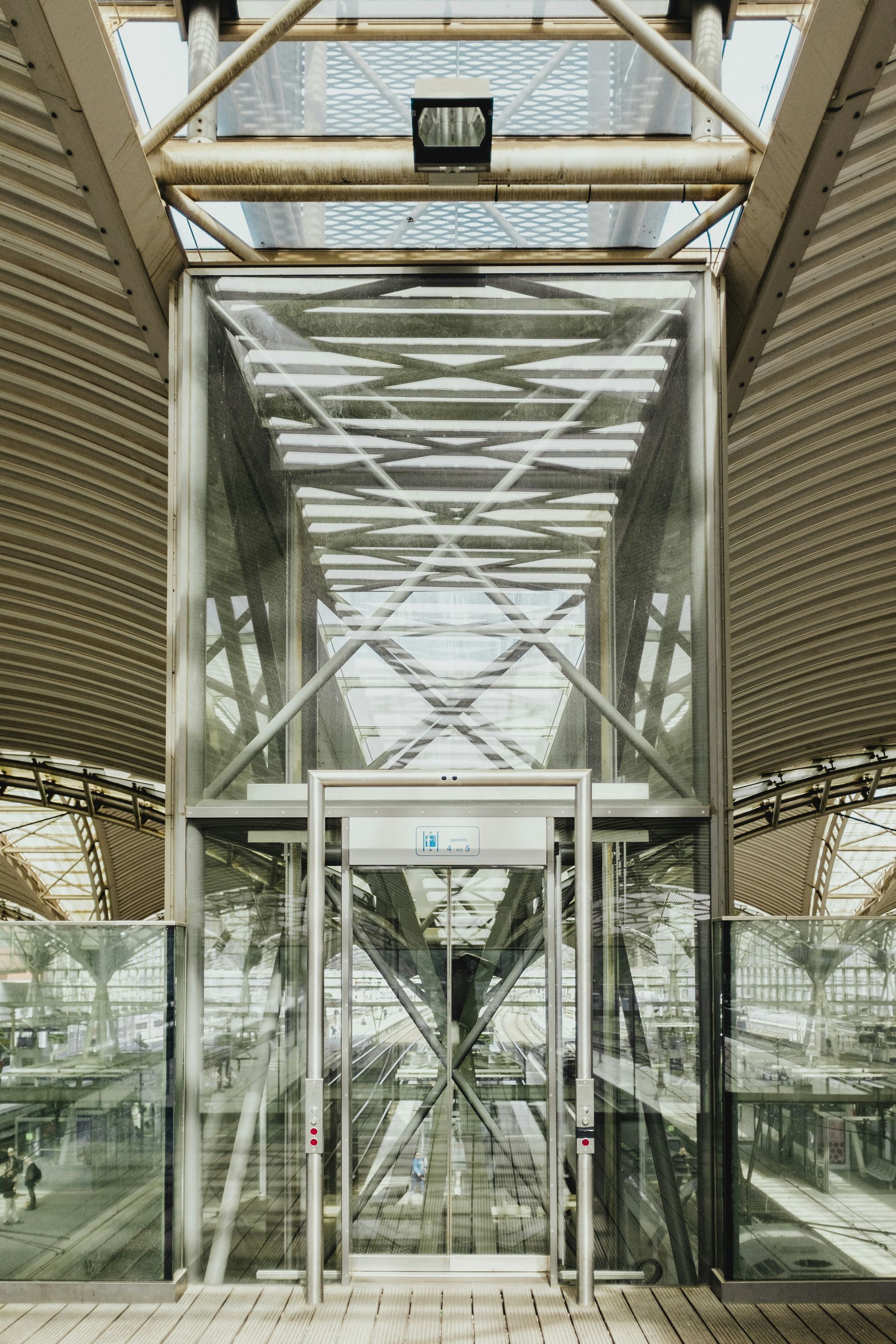 Lift in Leuven Station, Belgium