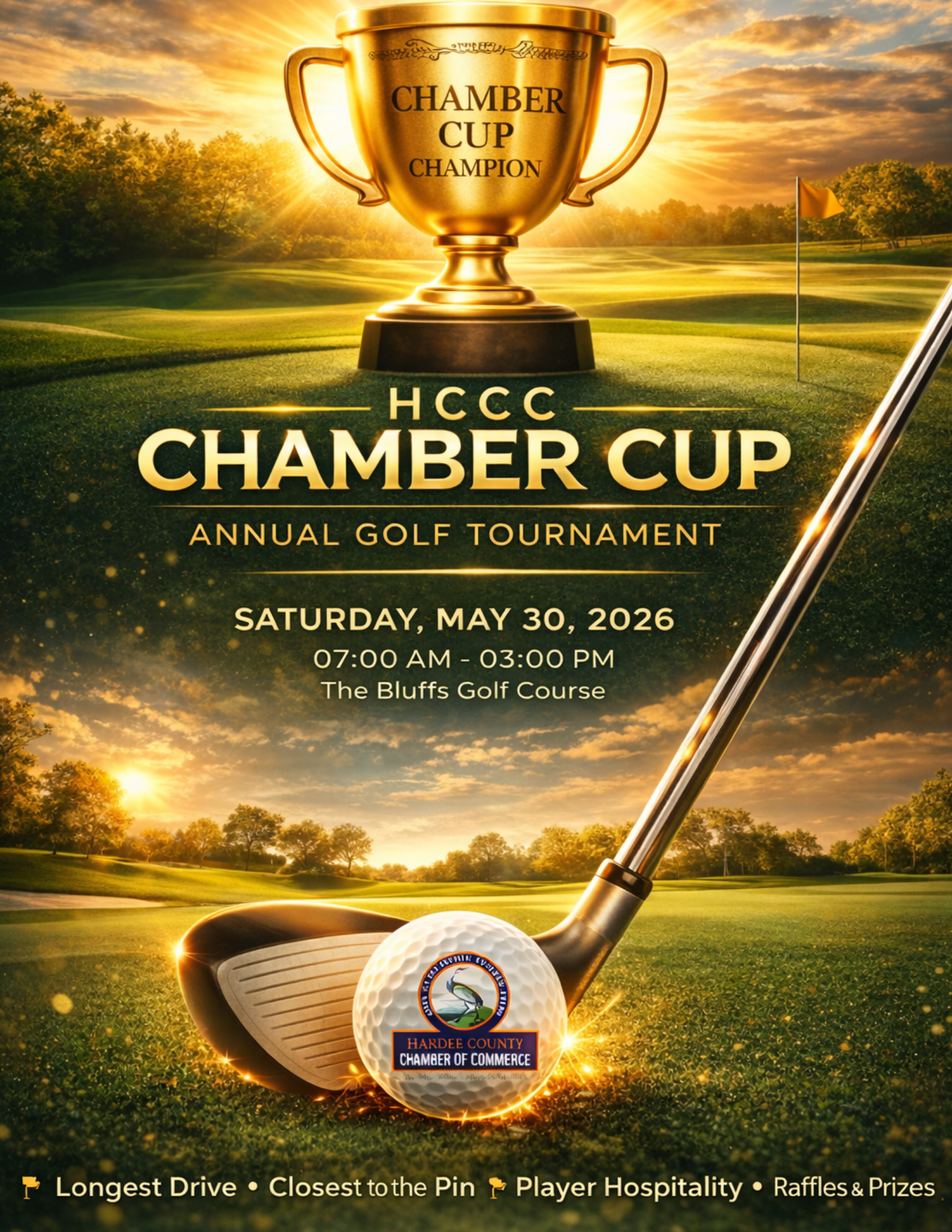 Golf tournament poster: 