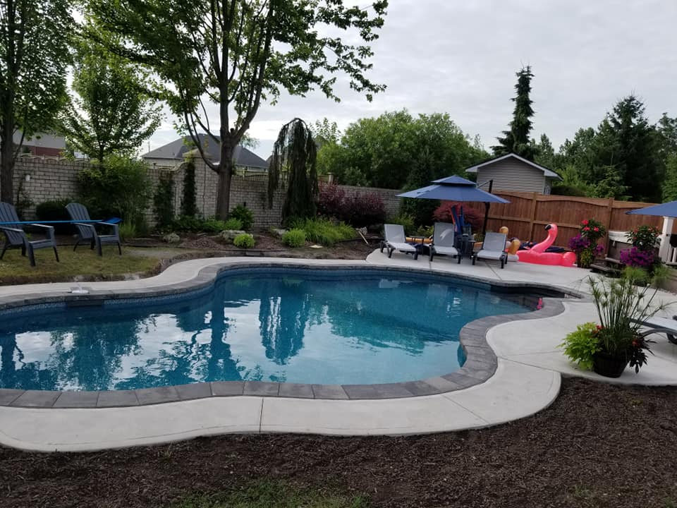 Large pool installation