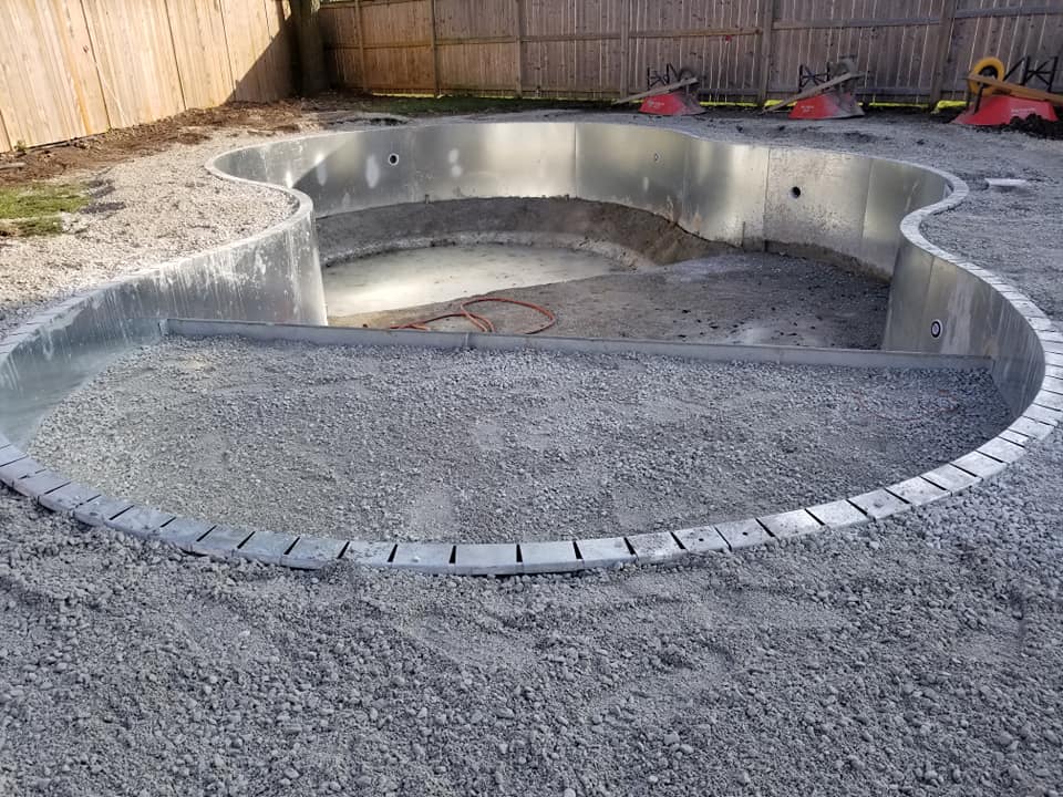 Pool During Construction