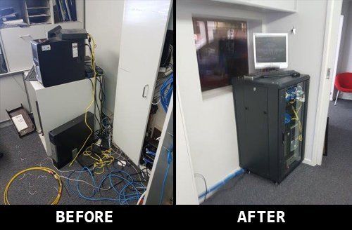 before and after of phone work
