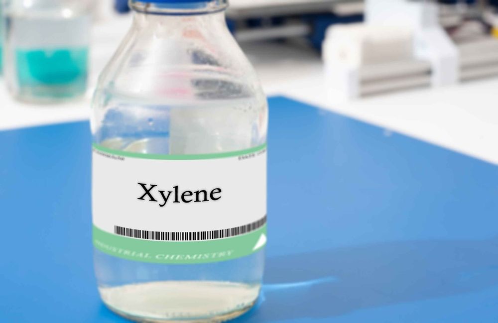 Xylene solvent in a lab