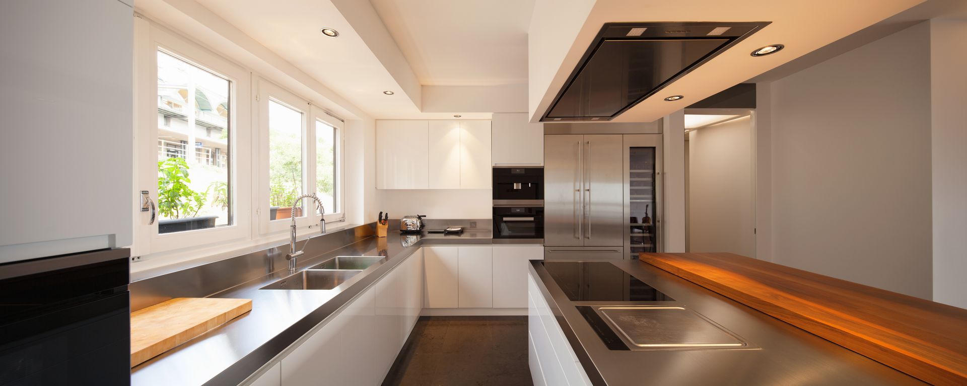 Modern kitchen in luxury flat