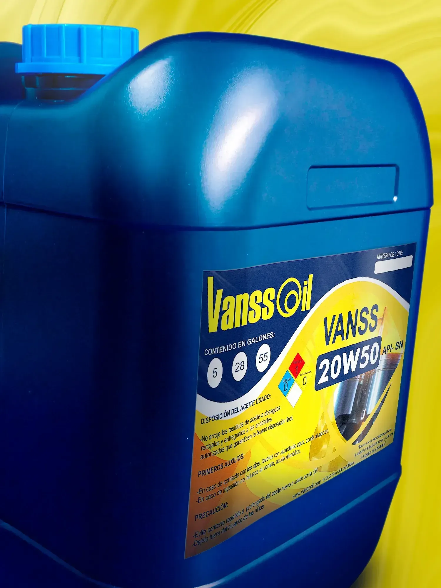 aceite 20w50 garrafa vanssoil