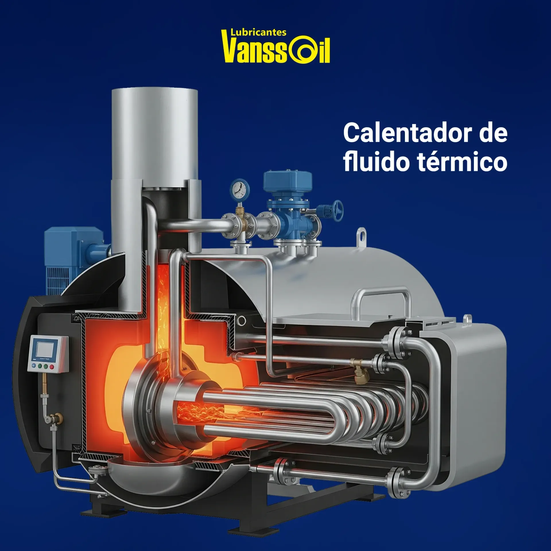 calentador de fluido termico sistemas de aceite térmico vanssoil