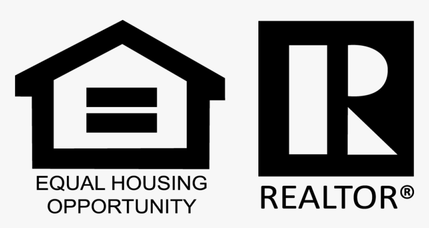 Equal Housing Opportunity and REALTOR logos in black and white.