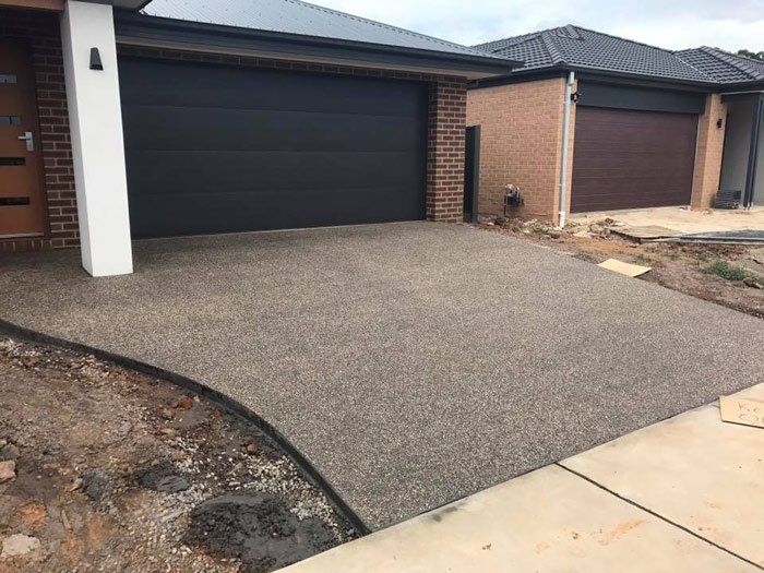 concrete driveway