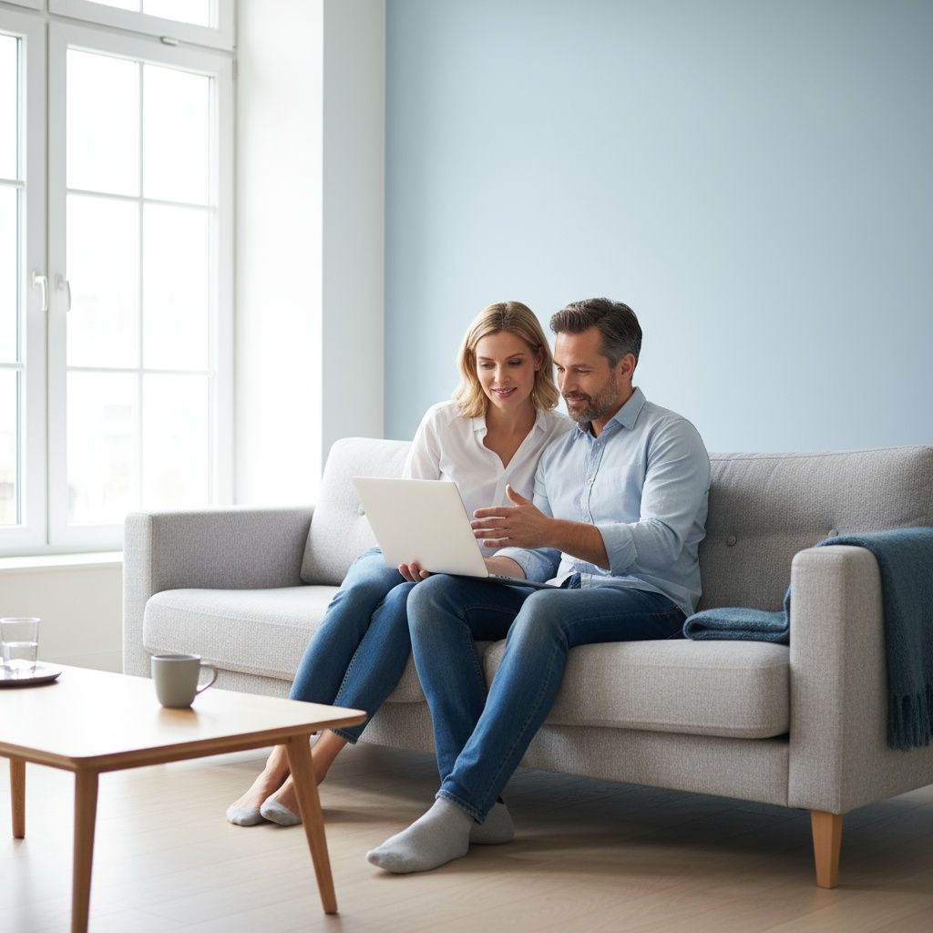 Blue file folder with an 