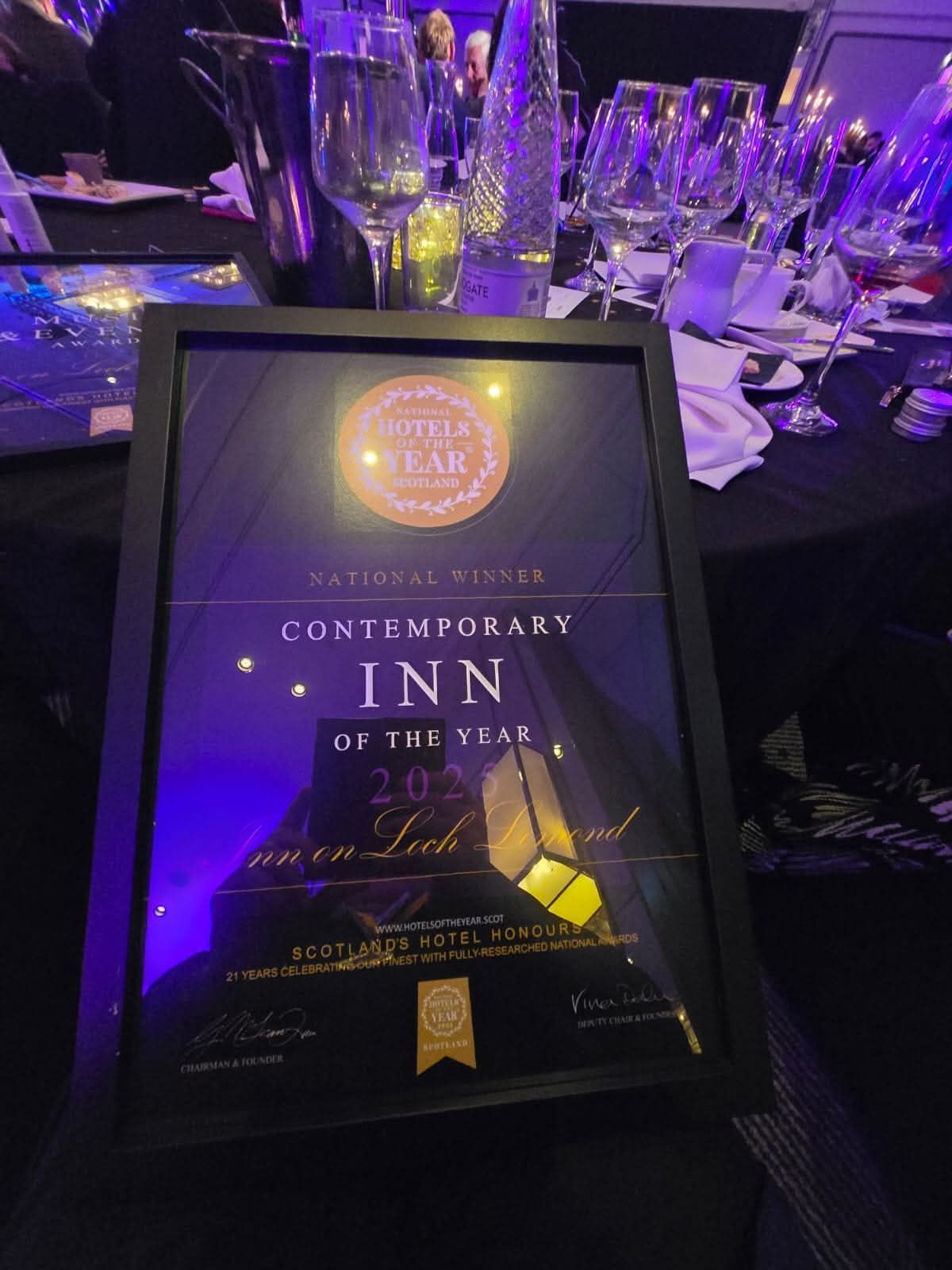 2025 Scottish Contemporary Inn of the Year is Inn on Loch Lomond