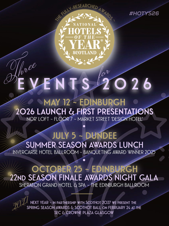 Sherbrooke Castle - Host Venue of the Spring Awards on April 26th of the Hotels of the Year Scotland 2026