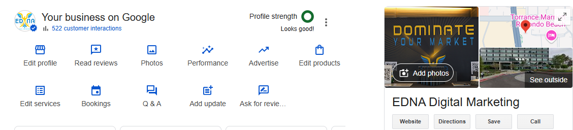 google business profile optimized