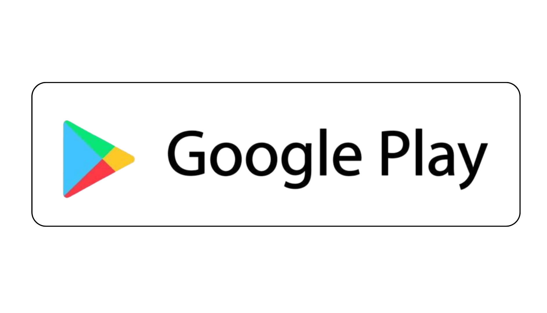 Google Play store logo: a white rectangle with the Google Play icon and the words 