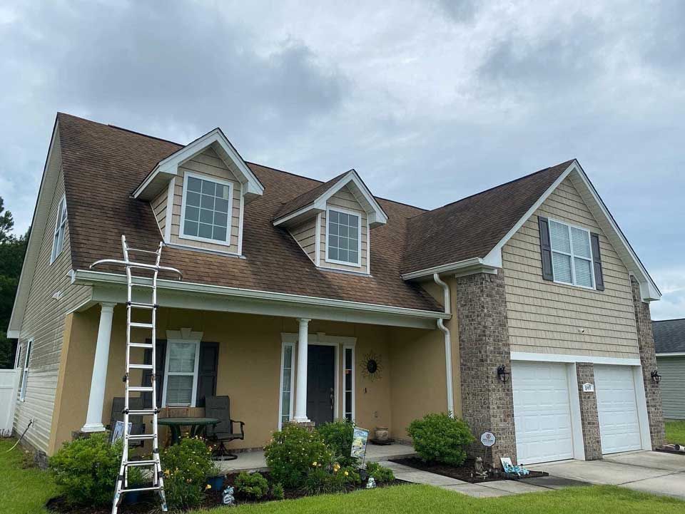 Before Roof Power Washing | Savannah, GA | Reed Home Services