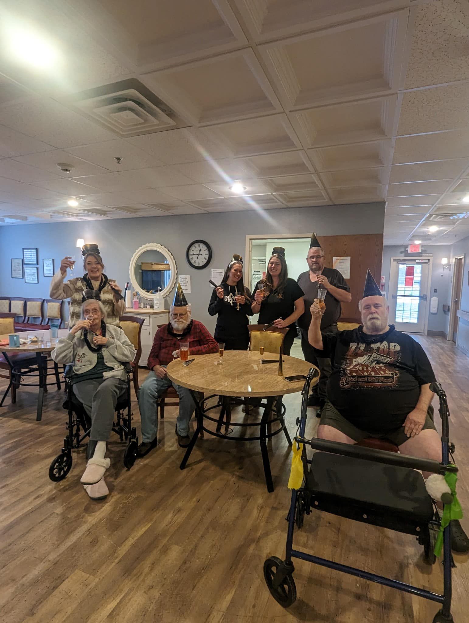 group of residents having fun at assisted living facility in ozark mo