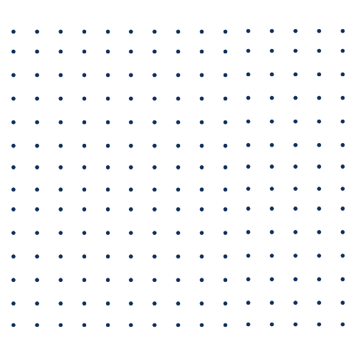 A grid of blue dots on a white background.